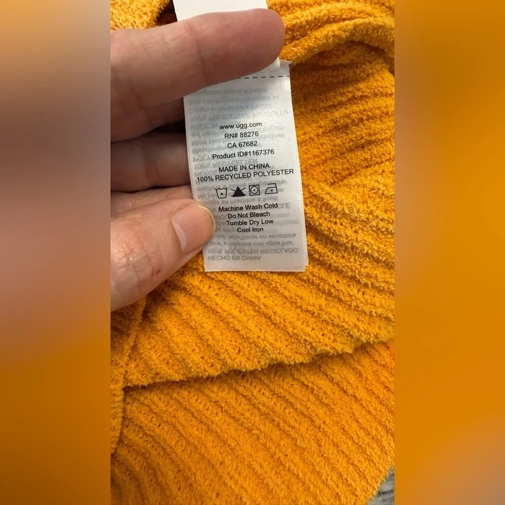 UGG Mustard Women's Elaenia Lightweight
Ribbed Sleep Tank Top - Picture 12 of 12